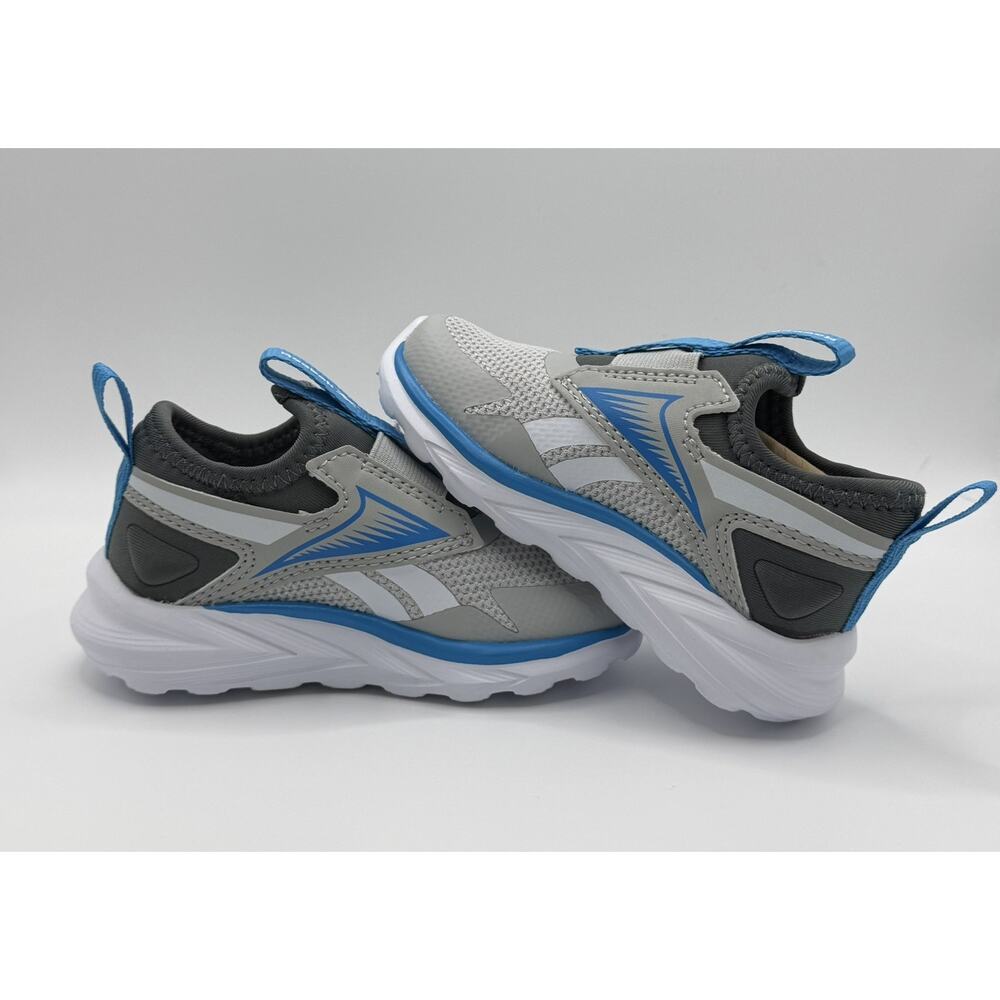 Reebok Lite Spinner Toddler Shoes Size 6M Gray Aqua Blue Slip On Sneakers NIB - Picture 5 of 5